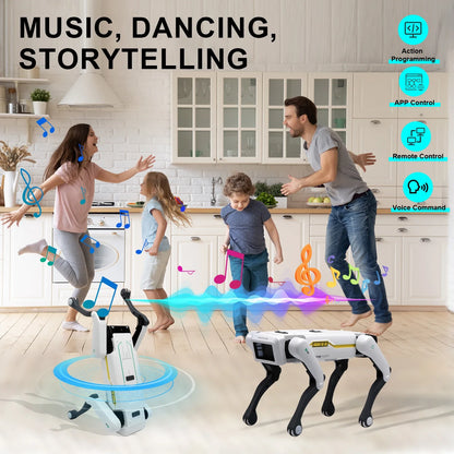Robot chien Intelligent AI RC, Dialogue vocal, application, télécommande, programmation, chant, danse, Machine, jouets pour enfants