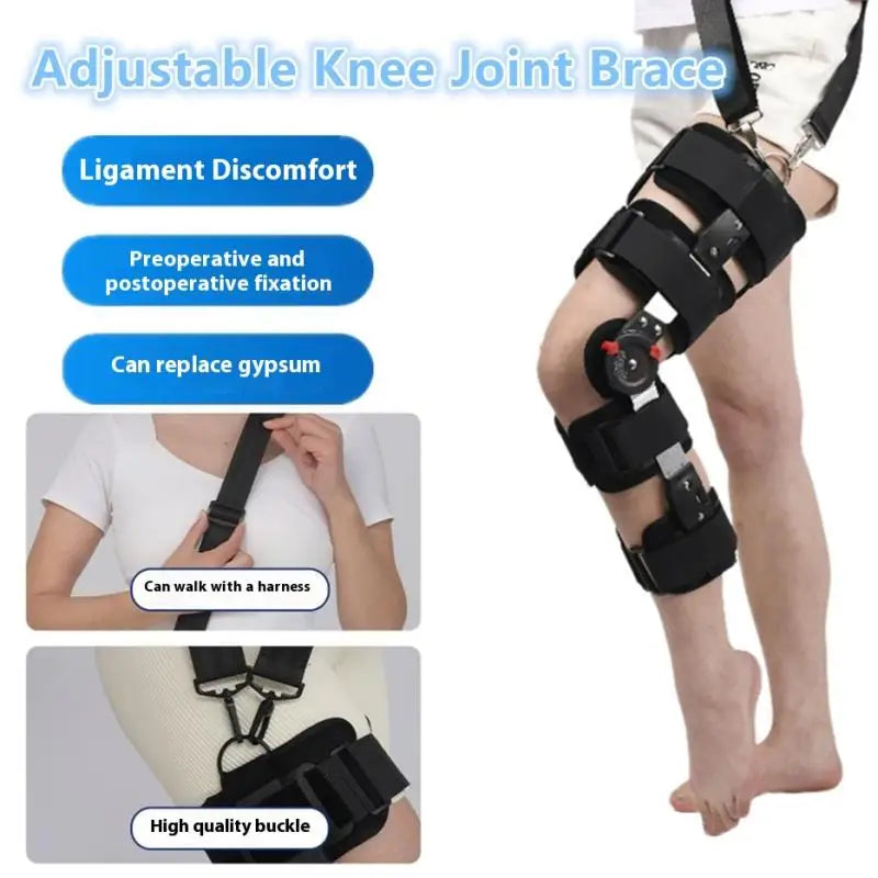Stabilisateur de soutien orthopédique après chirurgie, genouillère articulée réglable, civière de Fixation des articulations du genou, stabilisateurs de récupération des jambes
