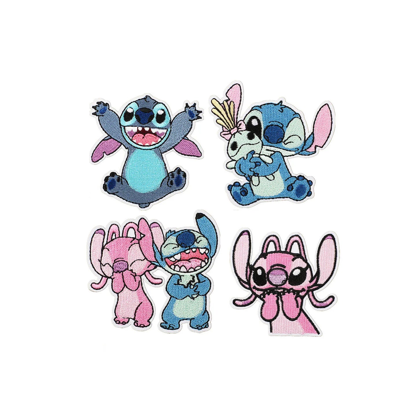 Cartoon Cute Anime Stitch Iron on Patches for Clothing T-shirt Bag Shose Stitch Patch Garment Stickers Embroidery Cloth Sticker