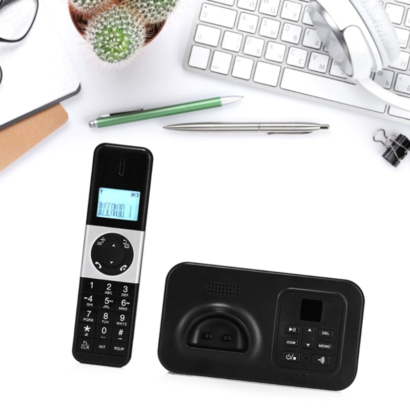 Système de téléphone sans fil D1002B, téléphone domestique extensible, affichage des abonnés élevés, combiné mains libres extensible
