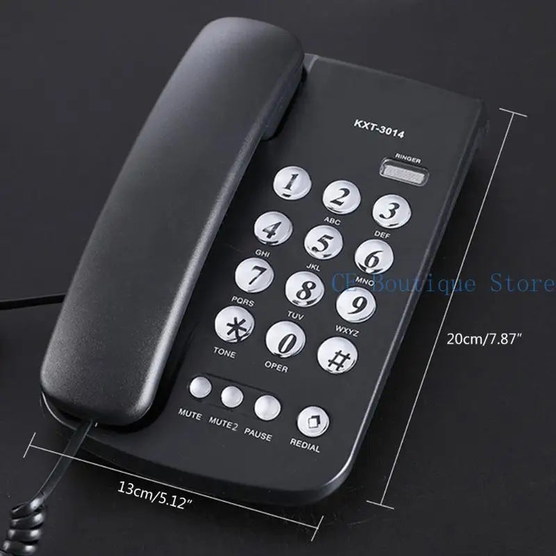 Téléphones fixes 652F Téléphone fixe pour bureau, maison, salle de bain, téléphone d'urgence