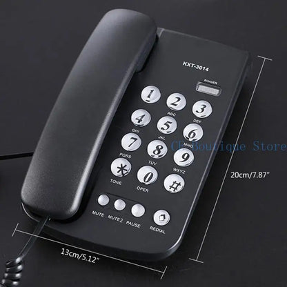Téléphones fixes 652F Téléphone fixe pour bureau, maison, salle de bain, téléphone d'urgence