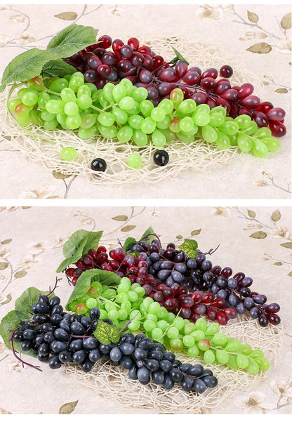 5PCS 12/18/24/36/60/85/100 Heads Artificial Grapes Christmas Halloween Wedding Party Home Garden Hanging Decoration Fake Fruits