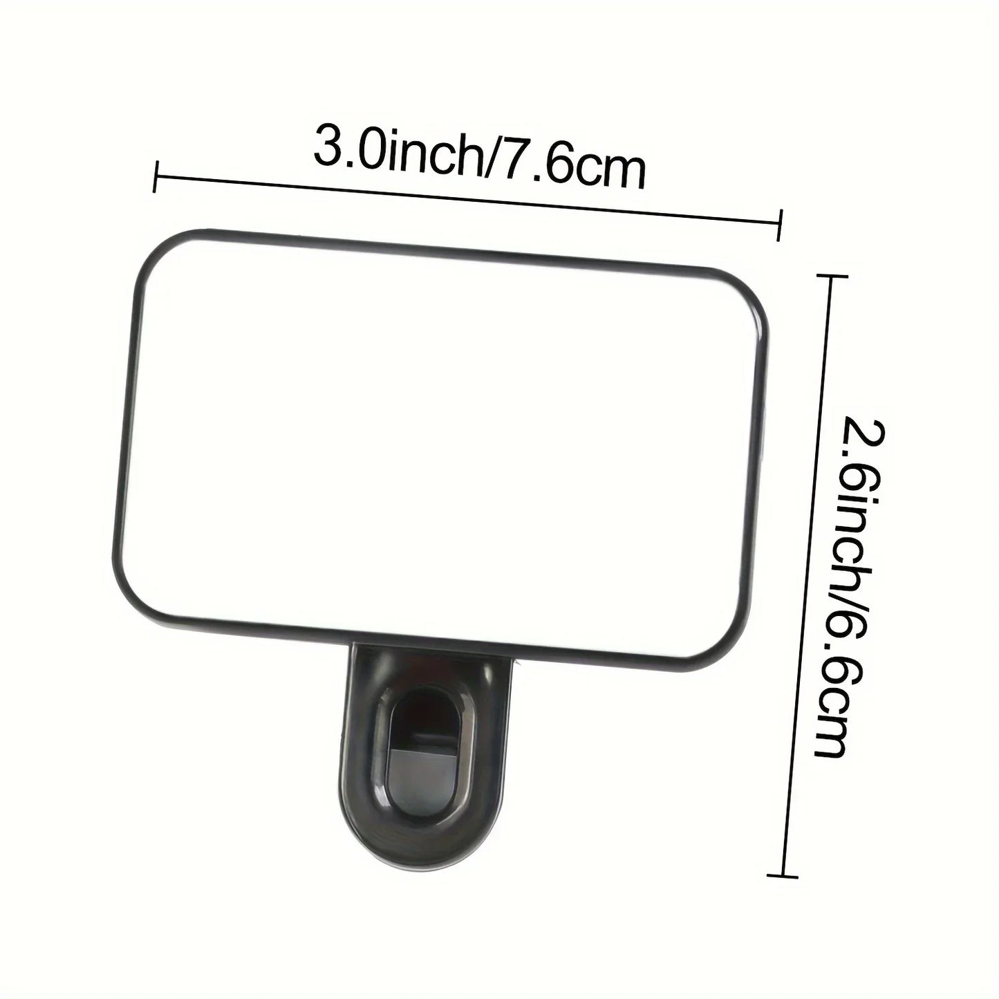Lumière de remplissage pour selfie – Mini LED à clipser, rechargeable, 3 modes de couleur et luminosité réglable pour téléphones et ordinateurs