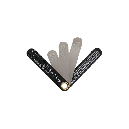 Kit d'outils de réglage de tige en treillis, jauge d'épaisseur de soulagement du cou de précision en acier inoxydable pour tous les Types de guitare (électrique/acoustique/basse)
