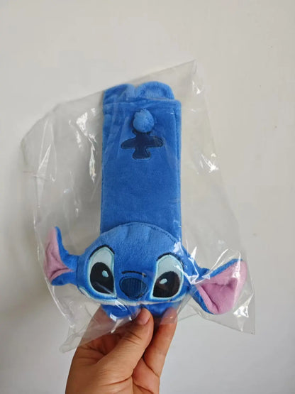 Stitch Seat Belt Protective Cover Cute Cartoon Soft Plush Car Shoulder Belt Fashion Car Inside Decoration Doll BIrthday Gifts