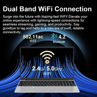 15.6" Ultra-Slim IPS Laptop 16GB RAM 11th Intel Celeron N5095 Windows 11 Pro 5G WiFi |Mobile Workstation Fast Global Shipping