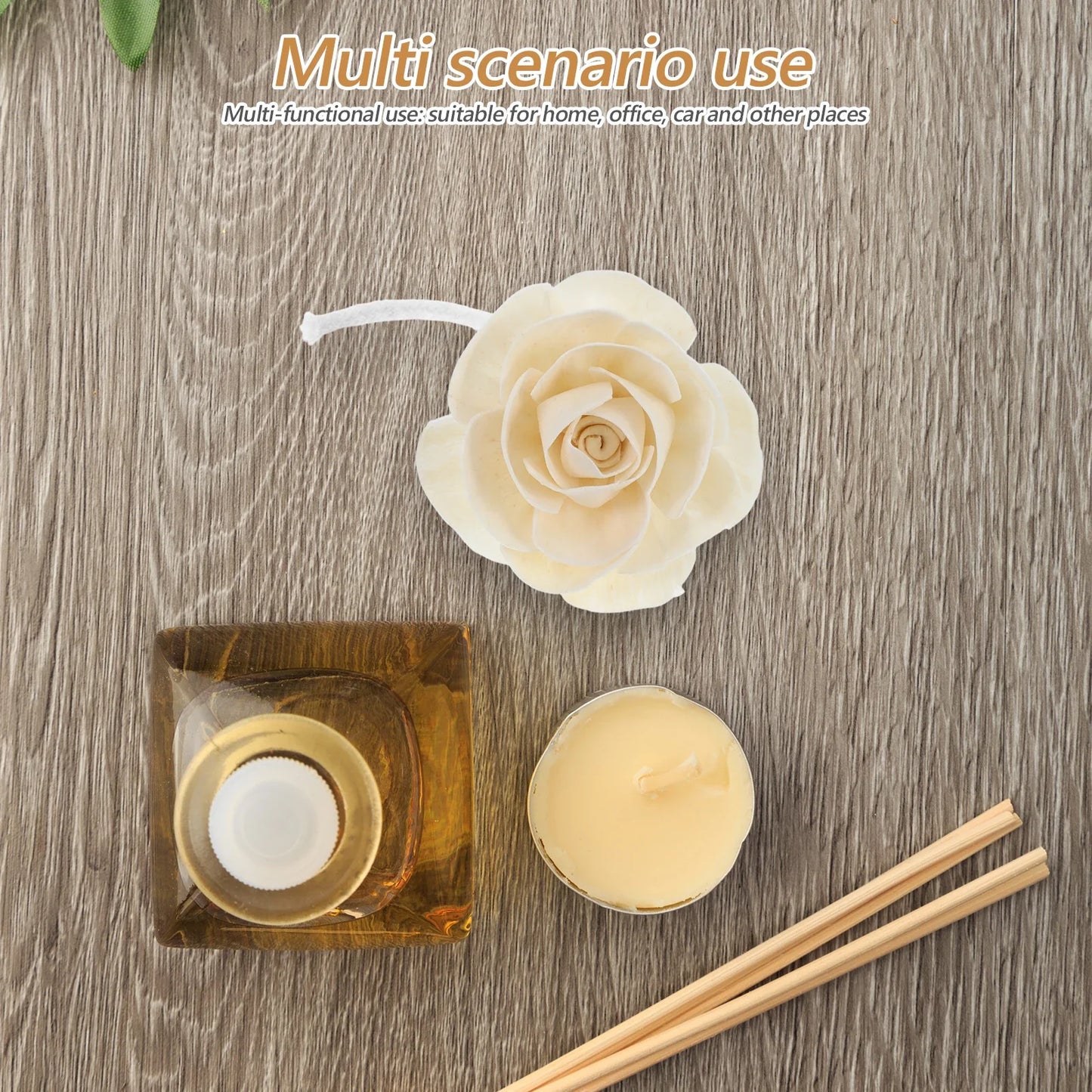Aromatherapy Diffuser Home Decor Car Flower Diffusers Bathroom Aromatic Freshener Perfume Beige Desk Office Decors