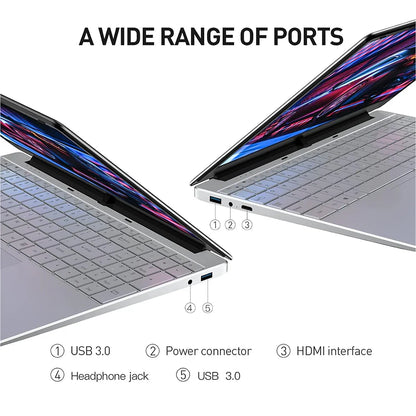 Xiaman 15.6 inch Laptop Computer intel Pentium 7505 Windows 11 Dual Core Laptops Portable PC Gamer Notebook Fingerprint Unlock