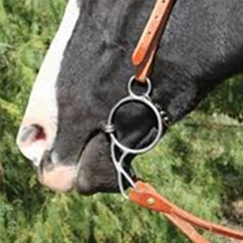 Horse Bit Ring Horse Mouth Snaffle Bit Horse Mouth Bit Forequestrian Training Equipment