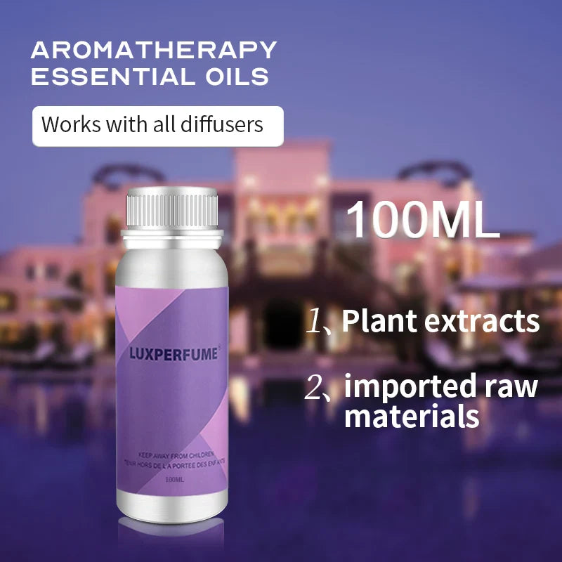 Diffuseur d'huiles essentielles 100 ml, Collection hôtel, Huile aromatique, Désodorisant pour voiture, Parfum, Humidificateur pour la maison et le bureau