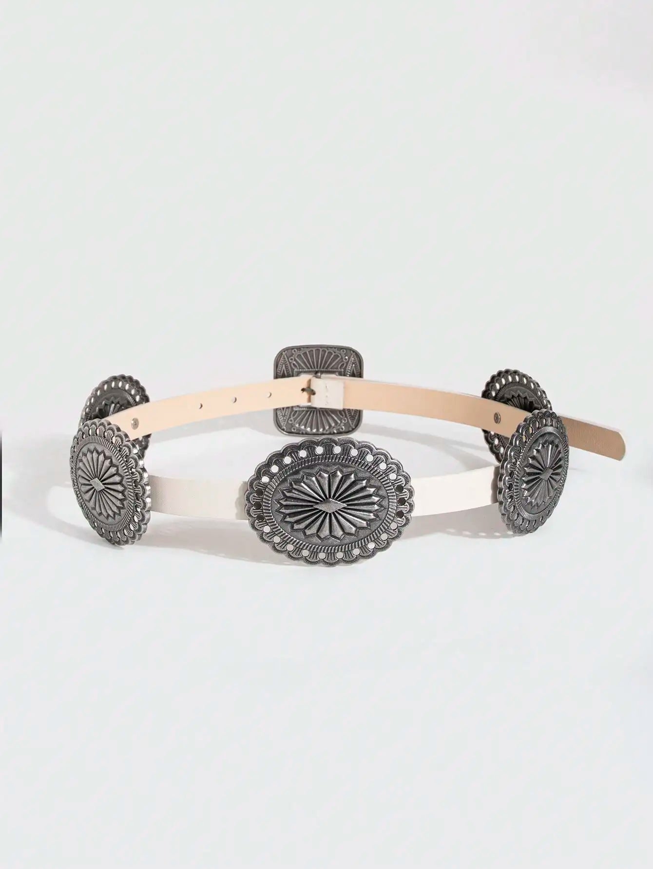 Ceinture robuste en métal sculpté pour femmes, 1 pièce, Style Punk, accessoire Cowboy Cowgirl, Boho