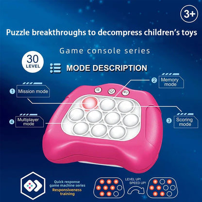 Anime Stitch Quick Push Game Console Puzzle Press Toy (require your own battery)  Quick Push Game Pop Up Fidget Birthday Gifts