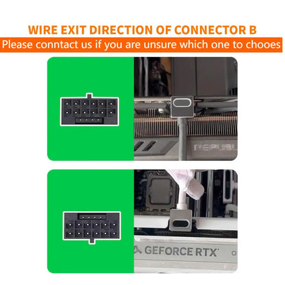 AIJS GPU16PIN Modular Cable,12VHPWR ARGB with 5V 3Pin,18AWG 90° Right-Angle Male to Male Design, 5090 / 3070 is Not Applicable