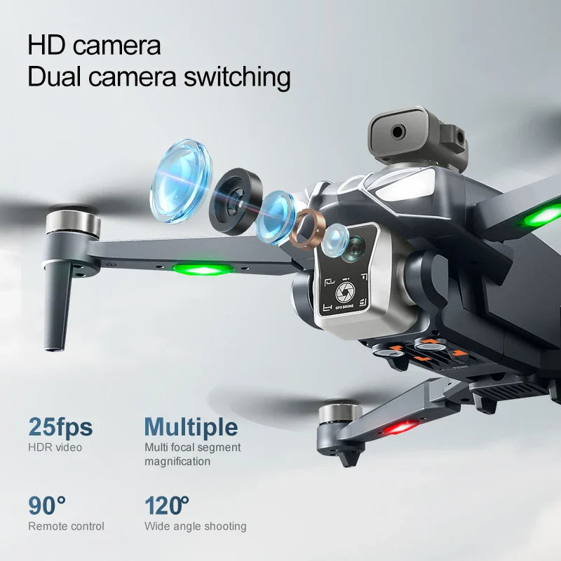 K18 Max RC Drone 8K double caméra sans brosse GPS 5G évitement d'obstacles pliable télécommande UAV grand écran quadrirotor VS K19
