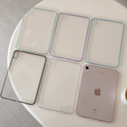 Coque For iPad Mini 7 Case 8.3 inch Acrylic Clear Hard Cover For Funda iPad Mini 7 A17 Pro Case For iPad Mini 6 Back Cover