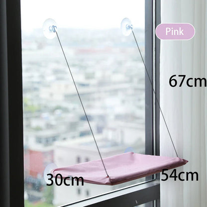 Hamac pour chat, cintre de fenêtre, lavable et détachable, lit pour animaux de compagnie, étagère à aspiration, sac, siège pour chat, fournitures pour animaux de compagnie
