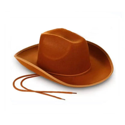 Chapeau de Cowgirl blanc étoile rose, garniture à paillettes, frange, chapeau de Cowboy réglable, cordon de serrage au cou, Costume de jeu de fête
