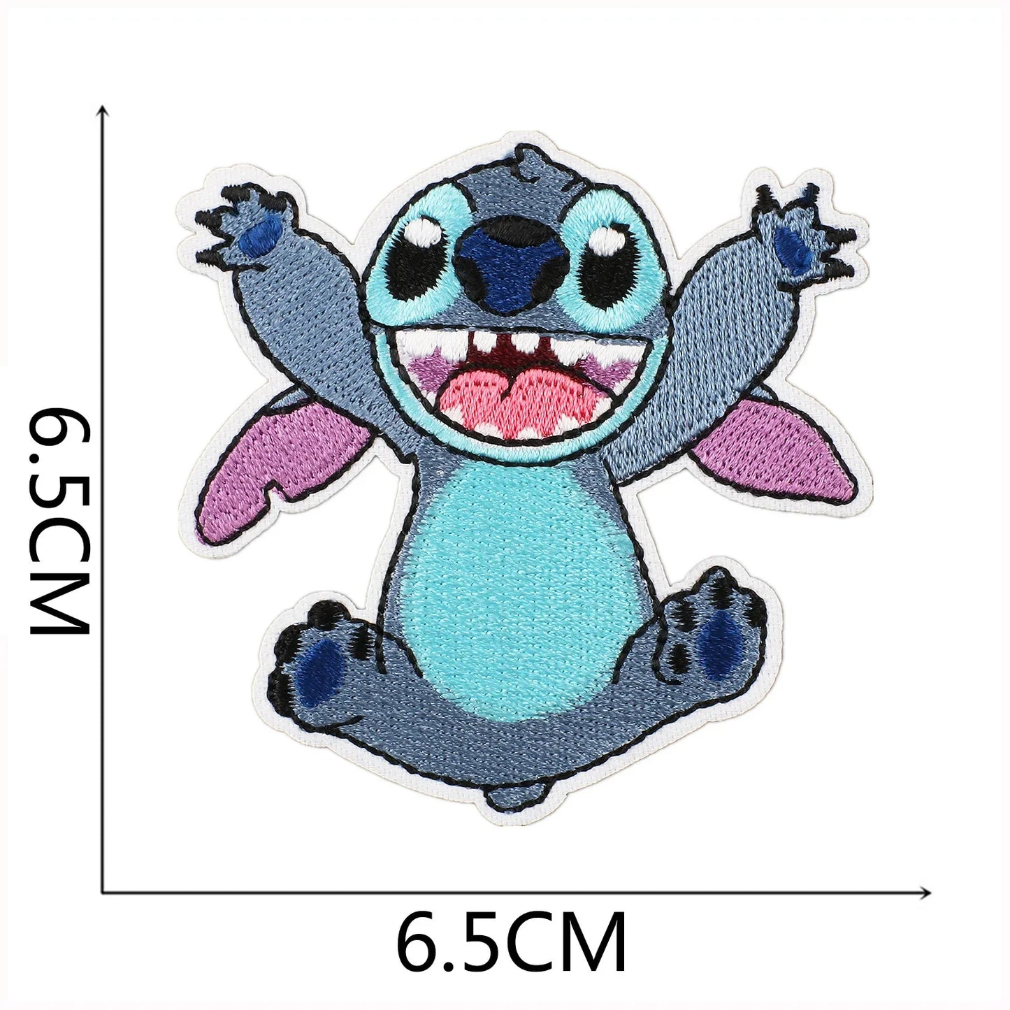 Cartoon Cute Anime Stitch Iron on Patches for Clothing T-shirt Bag Shose Stitch Patch Garment Stickers Embroidery Cloth Sticker