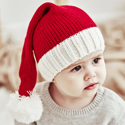 Bonnet de Père Noël à pompons pour enfants et adultes, mignon, doux, fête du Nouvel An, cadeau pour enfants, décoration de Noël, Noel, 2024