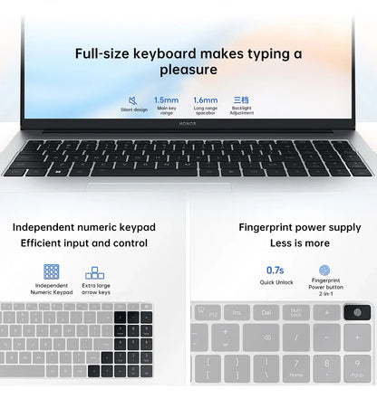 Honor Laptop X16 Plus ,Ryzen 7 8845HS,16GB 512GB/32GB 1TB,AMD Radeon™ 780M Notebook SSD IPS Ultrabook 16 Inch Computer