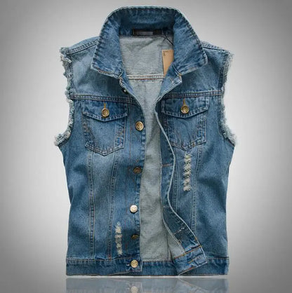 Gilets en Jean Soldes Gilets en Denim Polaire Homme Gilet Tactique Soldes Gilet Biker Homme Blouson Sans Manches Homme Débardeur