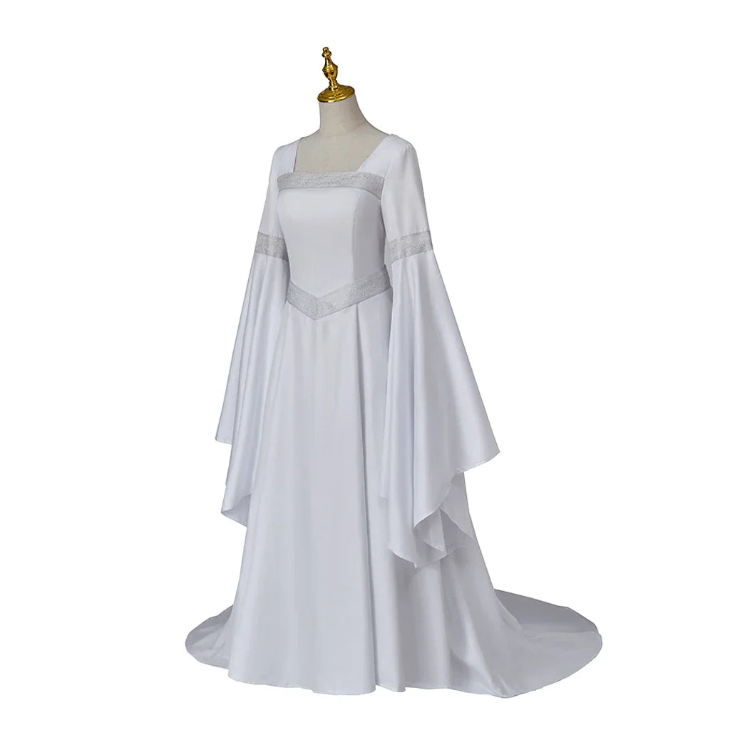 Galadriel Cosplay Costume Dress Elf Queen Outfits Halloween Carnival Suit Party Clothes For Women Role Play Ball Gown