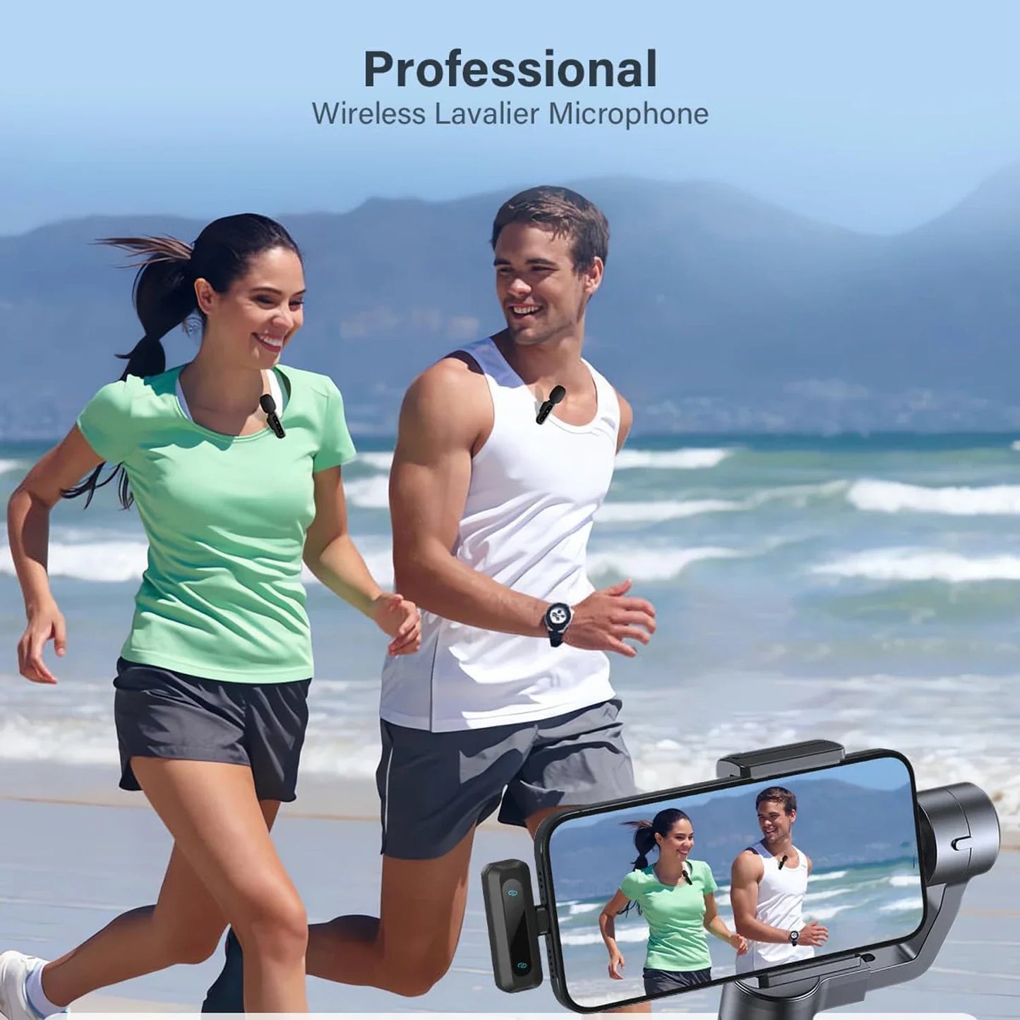 Microphone lavalier professionnel sans fil pour téléphones mobiles, ordinateurs universels pour Vlog, interventions vidéo courts, conférences