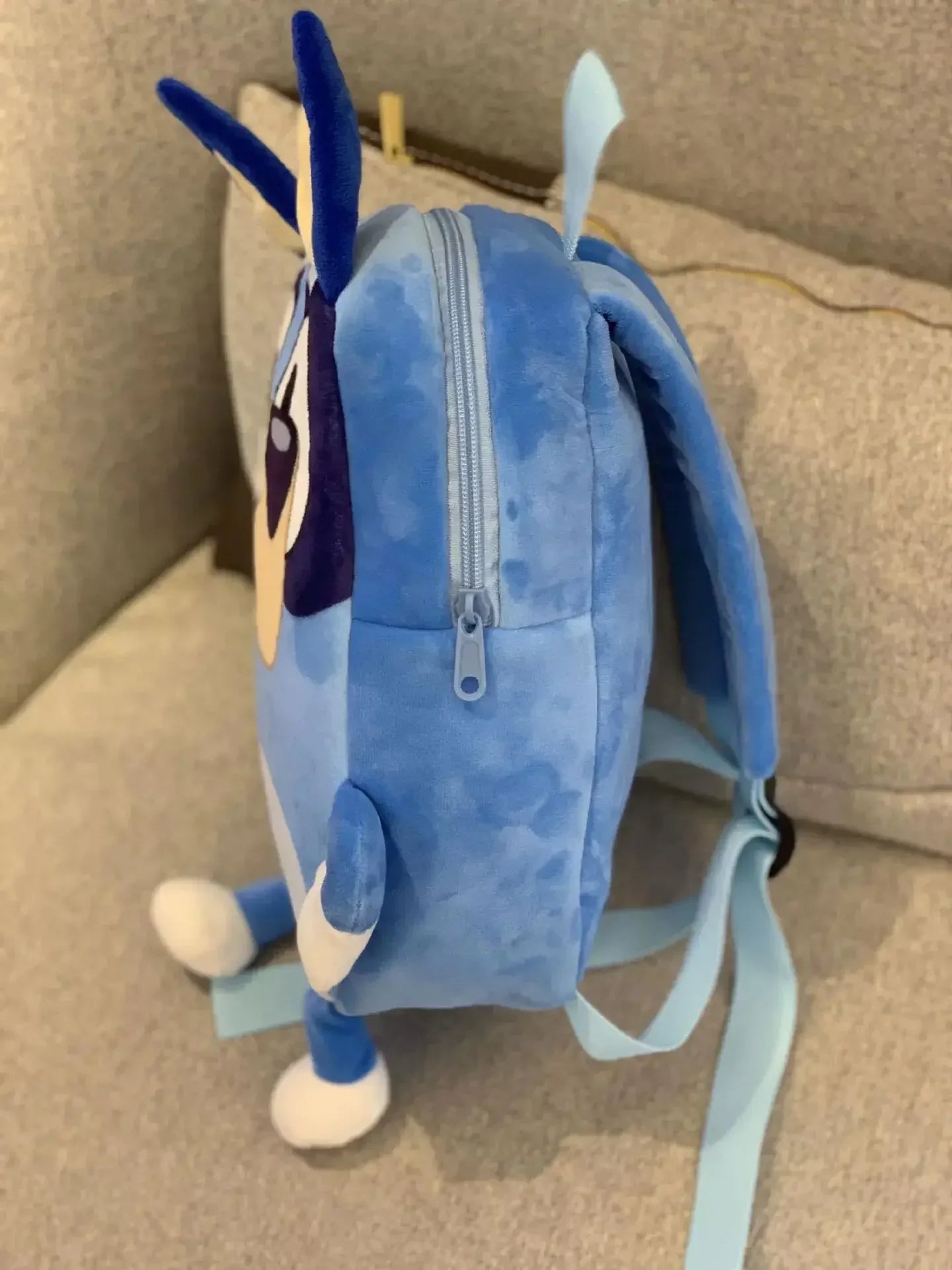 Cute Bluey Family Cartoon Plush Backpack - Children'S Schoolbag, For Kindergarten And Travel, Fun Snack Bag, Great Kids' Gift