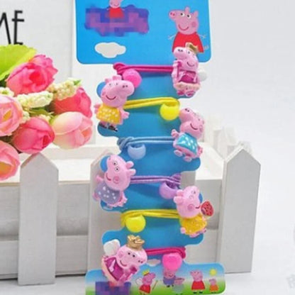 Épingles à cheveux Peppa Pig Corde à cheveux Enfants Kawaii Peppa Pig George Épingles à cheveux Corde à cheveux Pince Bb Filles Accessoires Peppa Pig Étudiants