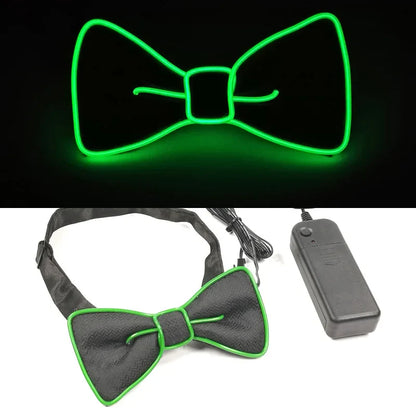 Newest LED Luminous Bow Tie For Man Christmas Wedding Light Bow Tie Festival Party Supplies Fluorescent Party Props