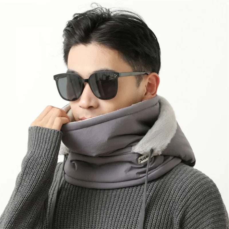 Chapeau chaud d'hiver pour hommes et femmes, Protection des oreilles de cyclisme d'automne et d'hiver avec velours épais pour la Protection contre le froid