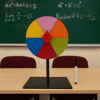 Roue de Fortune réutilisable en ABS, Base Stable, roue de Roulette de couleur, jeu interactif, plateau tournant de prix
