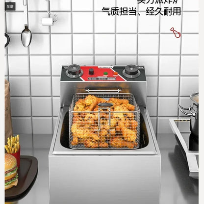 Friteuse Électrique 220V pour Cuisine, Friteuse à Frites Commerciale, Minuteur, Arfrai 10L Ar CW