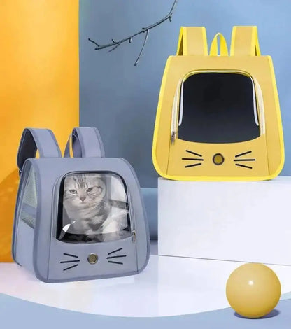 Sac à dos de transport pour animaux de compagnie, grand sac à dos pour chat, Transparent, respirant, Portable, pour chats et chiens, sac à bandoulière de transport