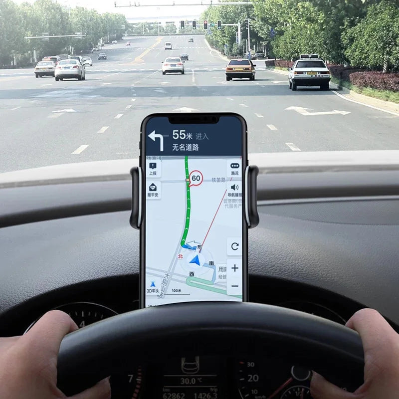 Support de téléphone de voiture rotatif à 360 degrés, Support universel pour téléphone portable, Support de tableau de bord pour poignée automatique, Support fixe pour téléphone portable