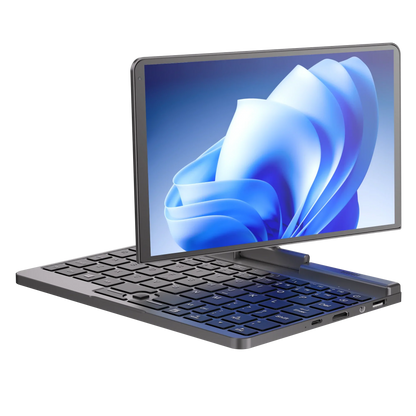 YSJMNPC 12th Gen Mini Laptop Intel N150 Quad Core 8 Inch Screen LPDDR5 12GB 4800MHz M.2 1TB Windows11Pro AX WiFi6 BT5.2 RJ45 LAN