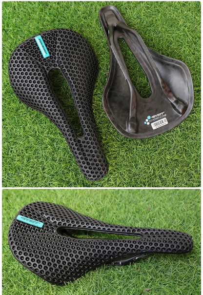 RYET vélo selle en carbone 3D selle imprimée 140mm 7x9mm Rail rond super léger route vtt course vélo siège selles coussin pièces