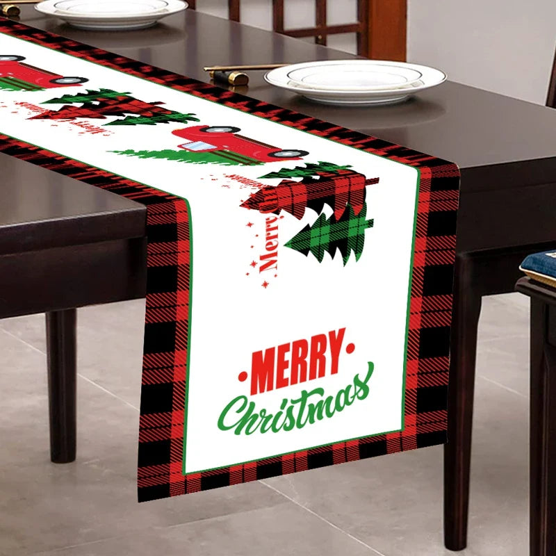 Chemin de Table de Noël, Décoration pour la Maison, Couverture de Nappe, Ornement, Cadeaux, ixdu Nouvel An, 2023