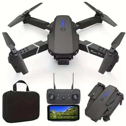 Drone professionnel E88 4K avec caméra grand angle HD 1080P, WiFi, FPV, recommandé de tenir un importateur RC pliable, hélicoptère quadrirotor, jouets pour enfants