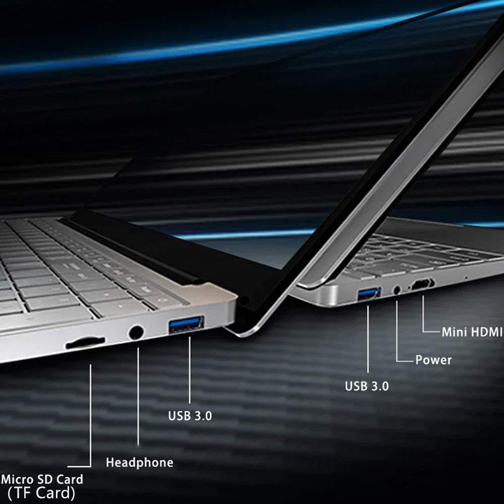 Cheap Celeron 11th N5095 Windows 10 11 Ram 16GB Rom 512GB 1TB 2TB SSD Computer 2.4G/5.0G Wifi Bluetooth Gaming Laptop