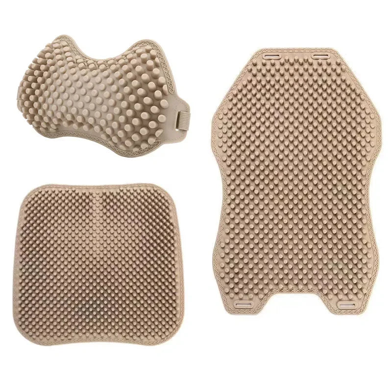 3-piece set of car cushions, car pillows, silicone car cushions, pressure reducing and comfortable neck protection headrests