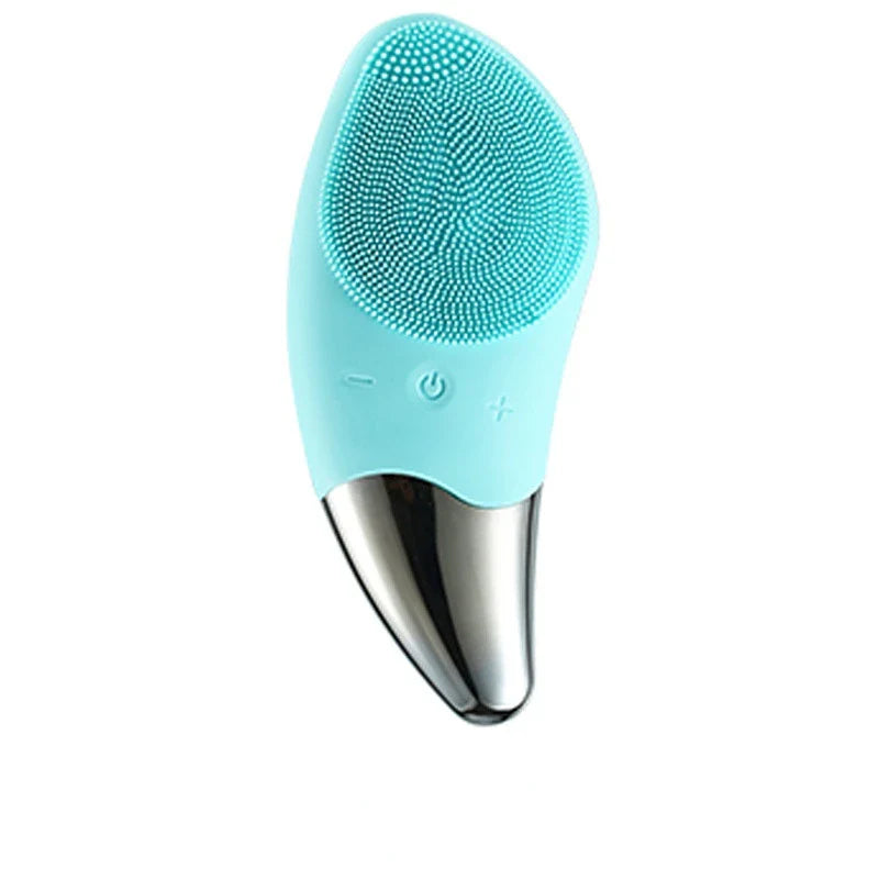 Mini Electric Face Washer Cleanser Silicone Facial Cleanser Waterproof Rechargeable Ultrasonic Pore Facial Cleaner