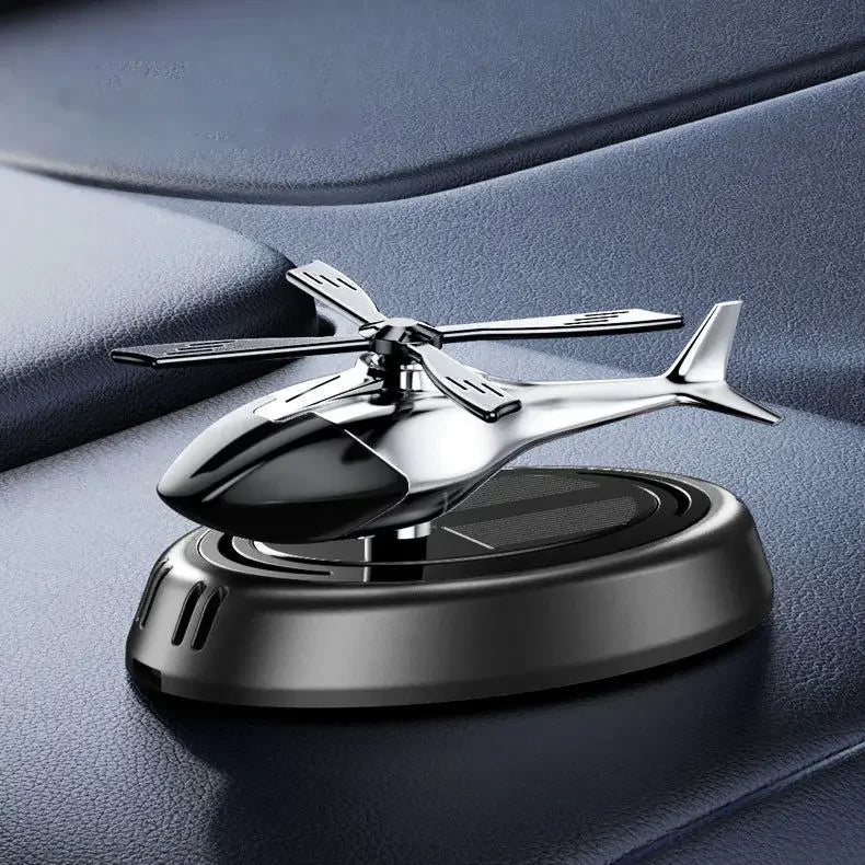 Solar Car Air Freshener Perfume Helicopter Decor Interior Decor Solar Car Rotating Aromatherapy Perfume