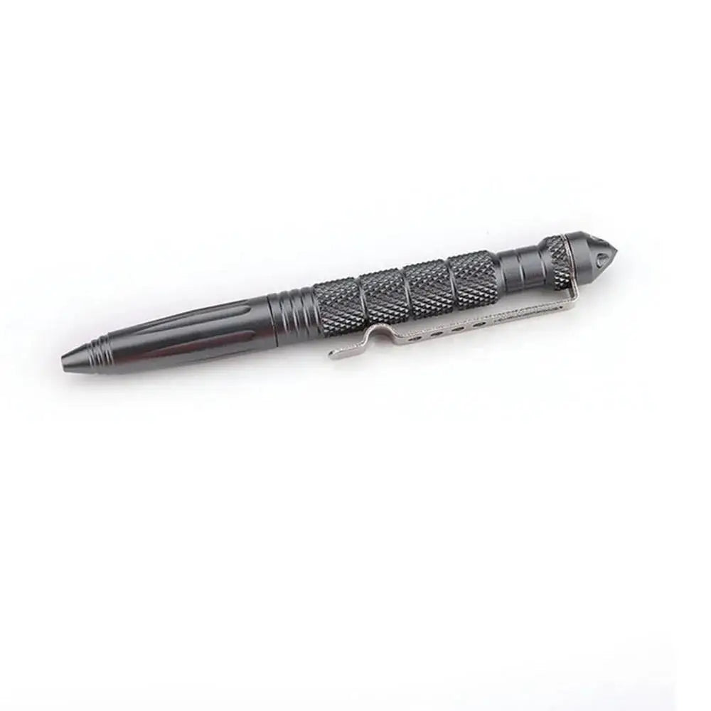 Stylo Tactique Militaire Multifonction Alliage d'Aluminium Outil de Survie Extérieur Camping Sécurité Outils de Survie Urgence Brise-verre Stylo