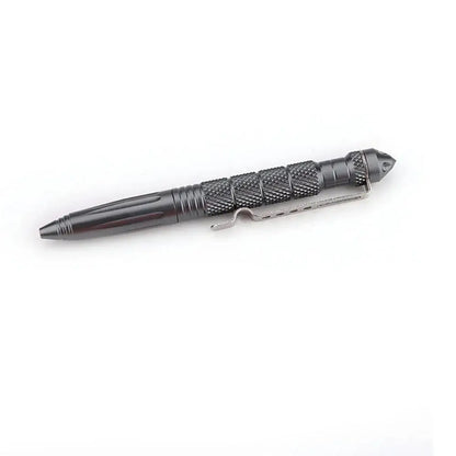 Stylo Tactique Militaire Multifonction Alliage d'Aluminium Outil de Survie Extérieur Camping Sécurité Outils de Survie Urgence Brise-verre Stylo
