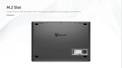 BMAX Y14 Laptop 14 inch Notebook Windows 11 16GB RAM LPDDR5 512GB SSD 1920*1080 IPS Intel N100 laptops Computer type-c