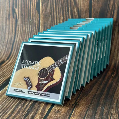 Cordes de guitare folk, un ensemble de 6 cordes de guitare acoustique, accessoires complets