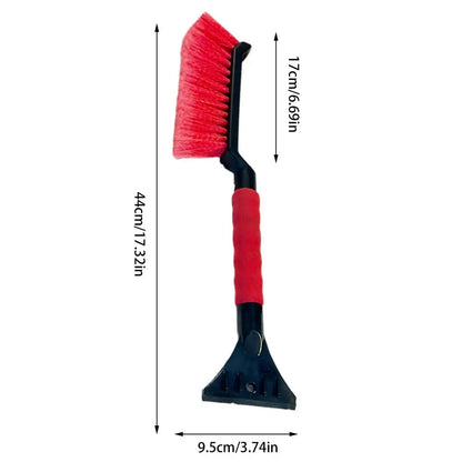 2-en-1 Grattoirs à glace pour pare-brise de voiture, grattoir à neige et brosse, poignée ergonomique en mousse, déneigeur pour le nettoyage hivernal des voitures