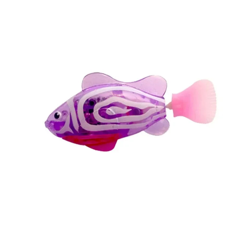 Jouet pour chat LED inductif interactif natation Robot poisson jouets brillant électrique poissons stimuler chaton chasse Instinct produits pour animaux de compagnie